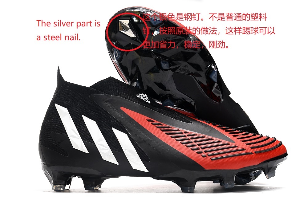 adiAdidas Falcon Low-top Elite Series Fully Knitted Lace-up FG Football Shoes