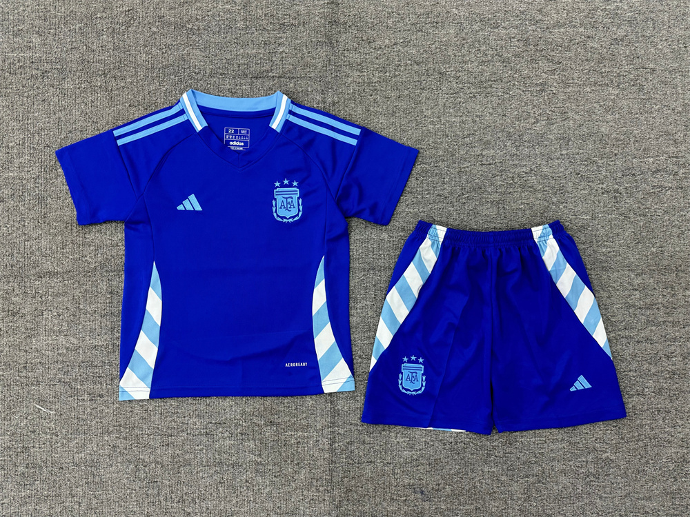 Kids Argentina Home Away  24/25 Soccer Jersey