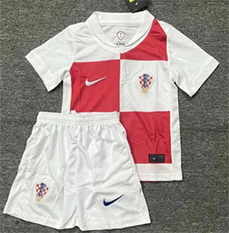 Kids  Croatia  Home      24/25 Soccer Jersey