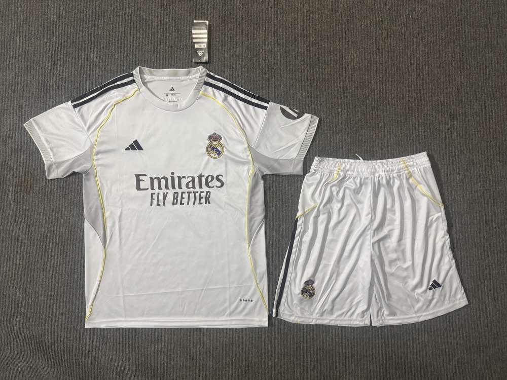 Real Madrid  Adult  Kit 2025-2026 Home  Away Soccer Jersey