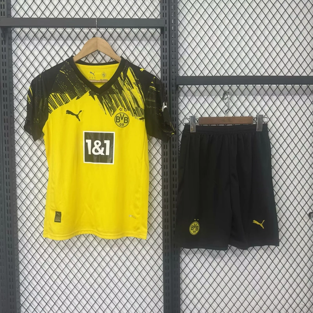Kids 25/26 Dortmund Home Away Goalkeeper Special Edition Soccer Jersey