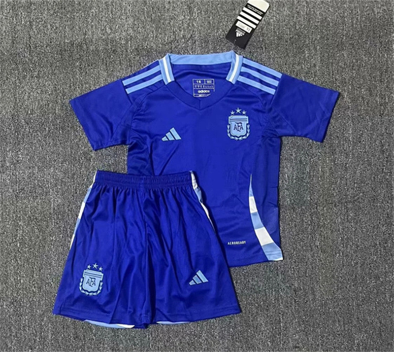 Kids  Argentina away and at home 24/25 Soccer Jersey