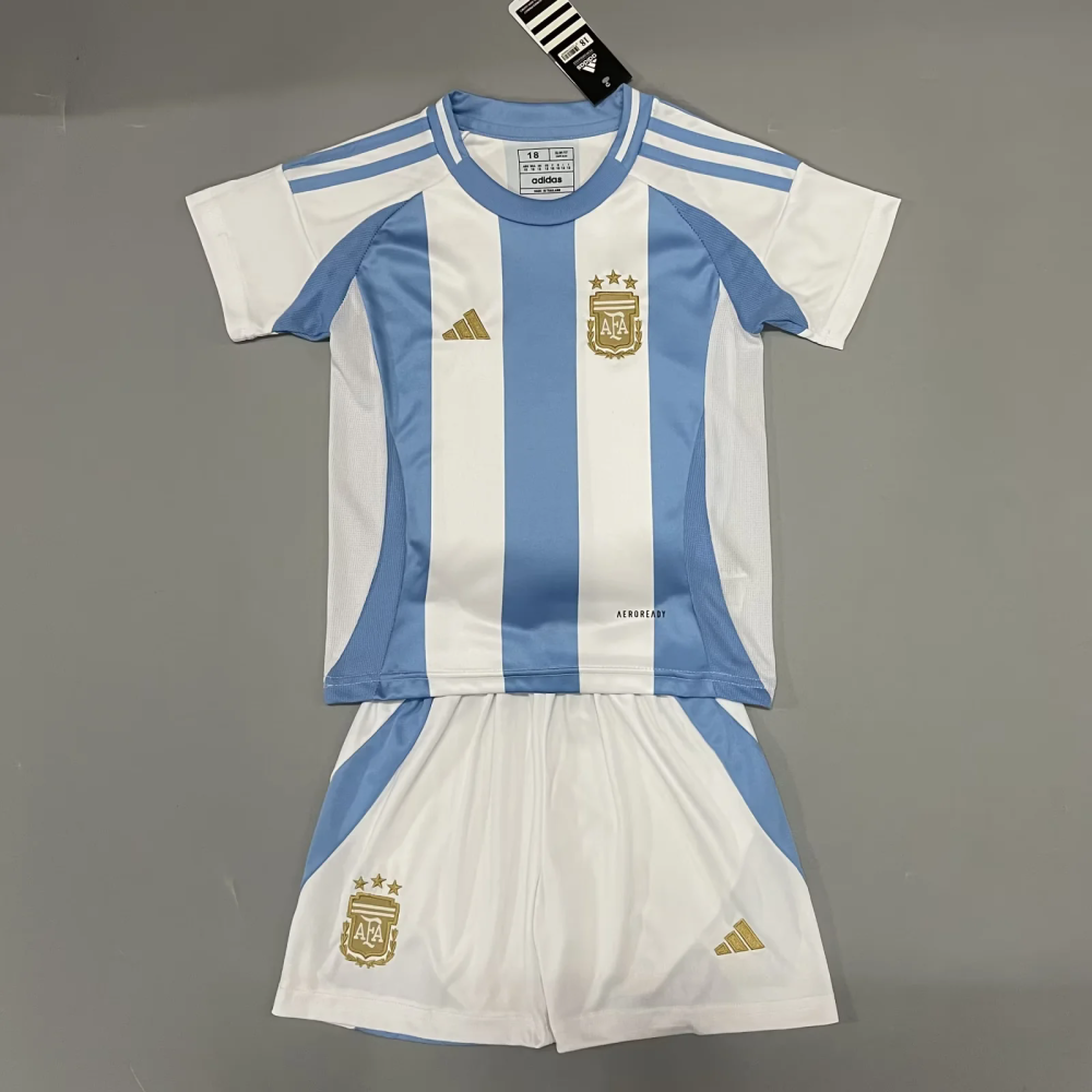 Kids  Argentina away home 24/25 Soccer Jersey