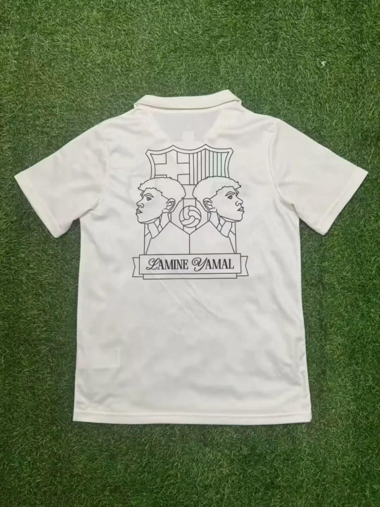 25-26 Barcelona Jersey | thai version | White | Special Edition | short-sleeved | 416