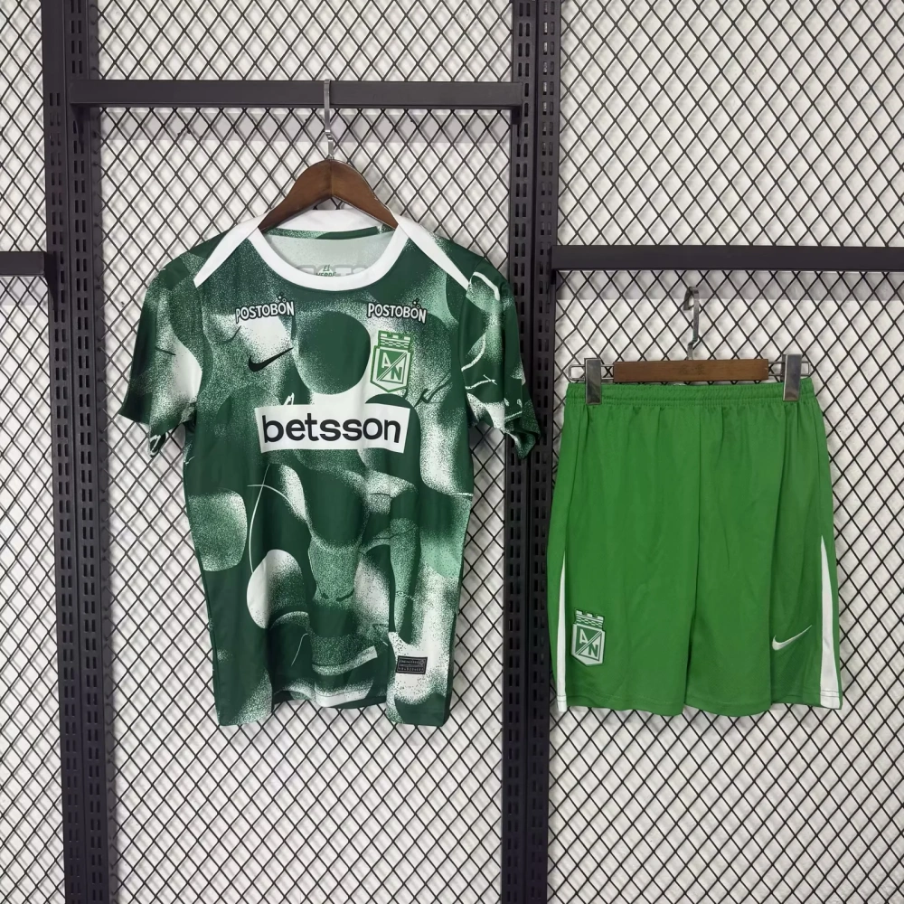 Kids  25/26 Atletico Nacional Home Away Soccer Jersey