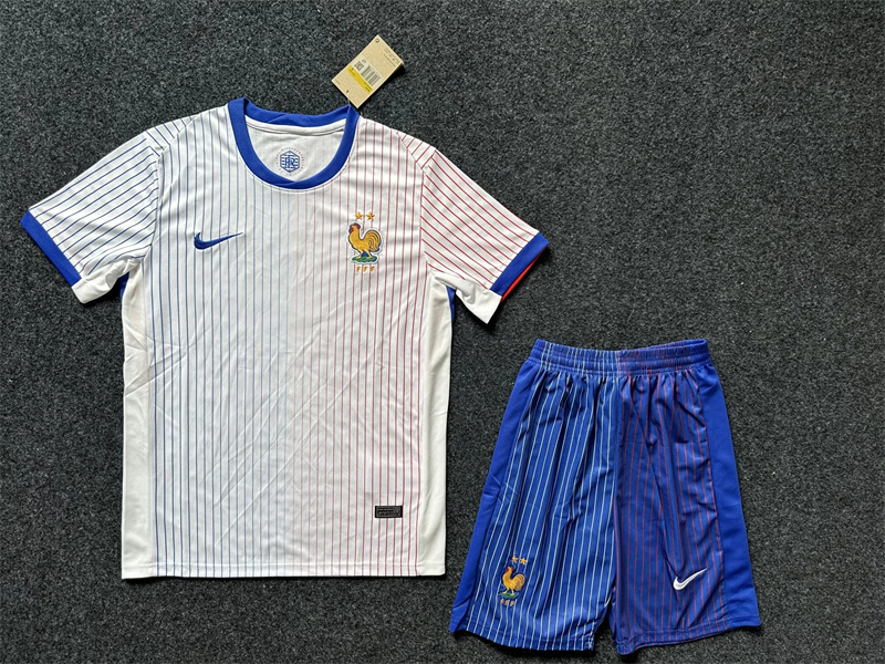 Adult France 2024 Home  Away Short-sleeved Soccer Kit