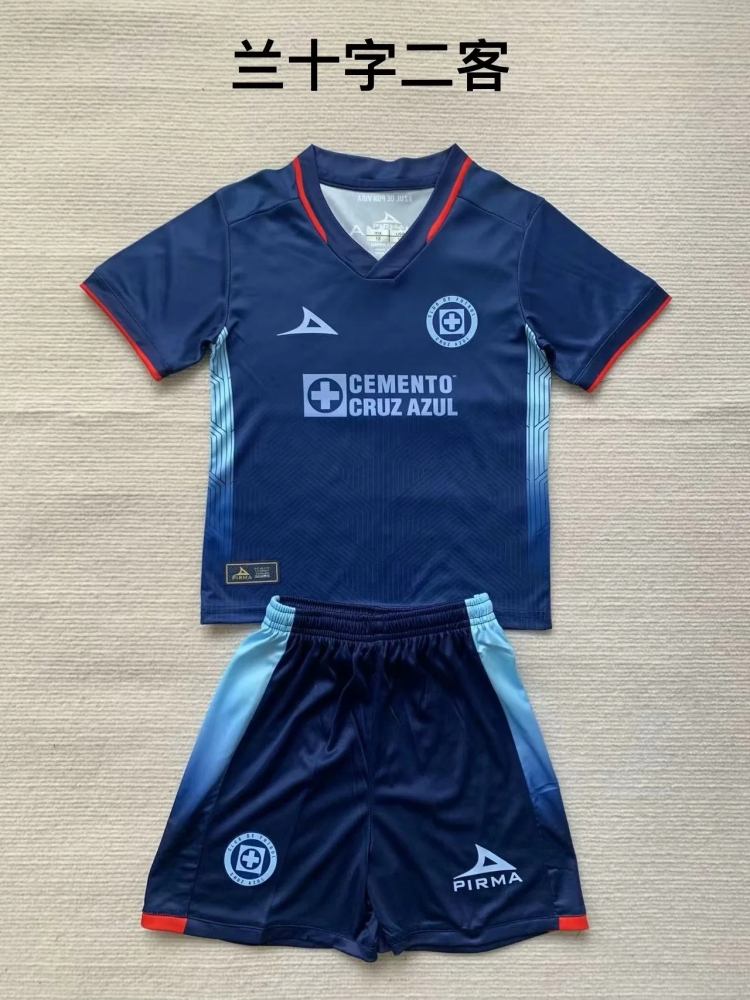 Adult  Cruz Azul de Mexico Away 24/25  Short-sleeved Soccer Kit
