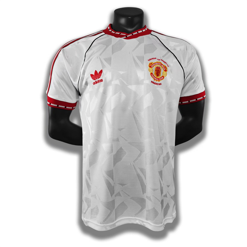 Adult 1991Manchester United  away Soccer Retro Jersey