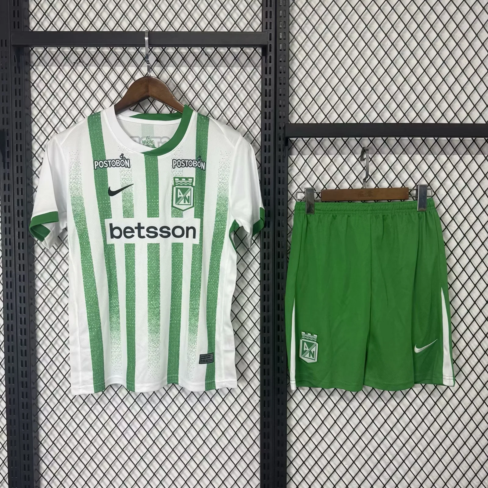 Kids  25/26 Atletico Nacional Home Away Soccer Jersey