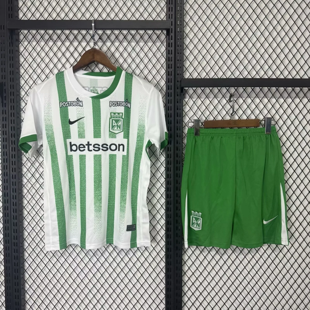 Kids  25/26 Atletico Nacional Home Away Soccer Jersey