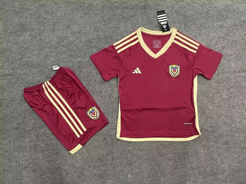 Kids Venezuela Home  Away 24/25 Soccer Jersey