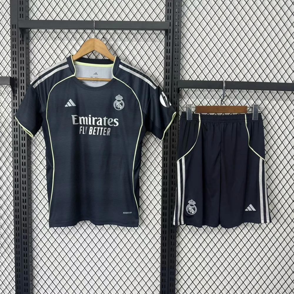 Kids  25/26 Real Madrid Home Away  Soccer Jersey