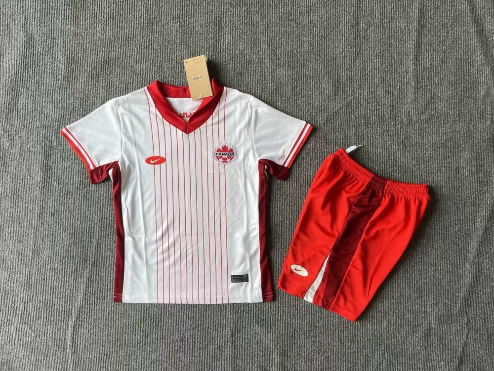 Kids  Canada Home  Away 24/25 Soccer Jersey