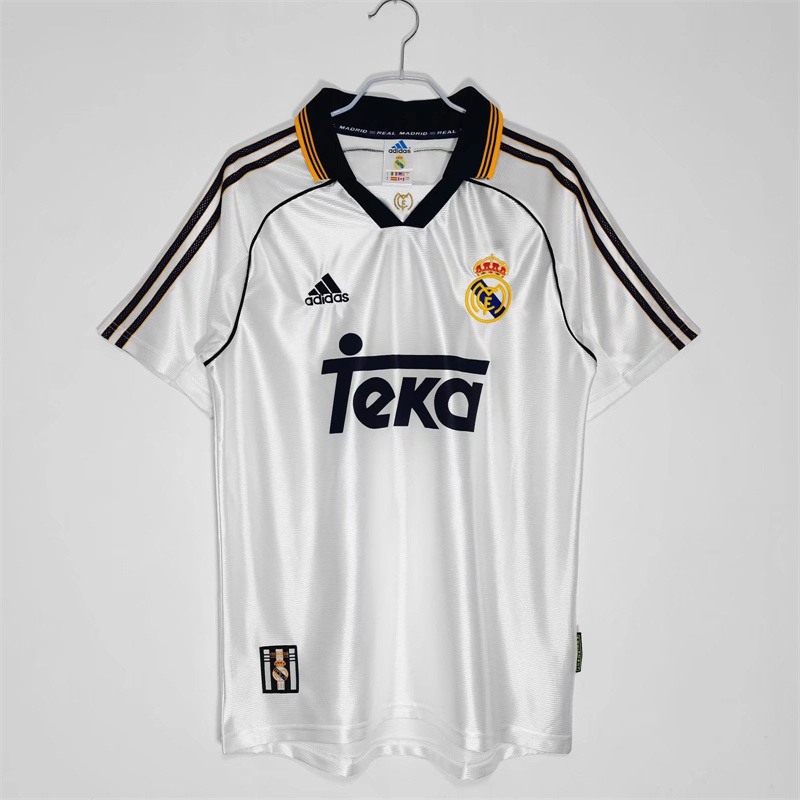 Adult Real Madrid  1998-2000 home and away   Soccer Retro Jersey