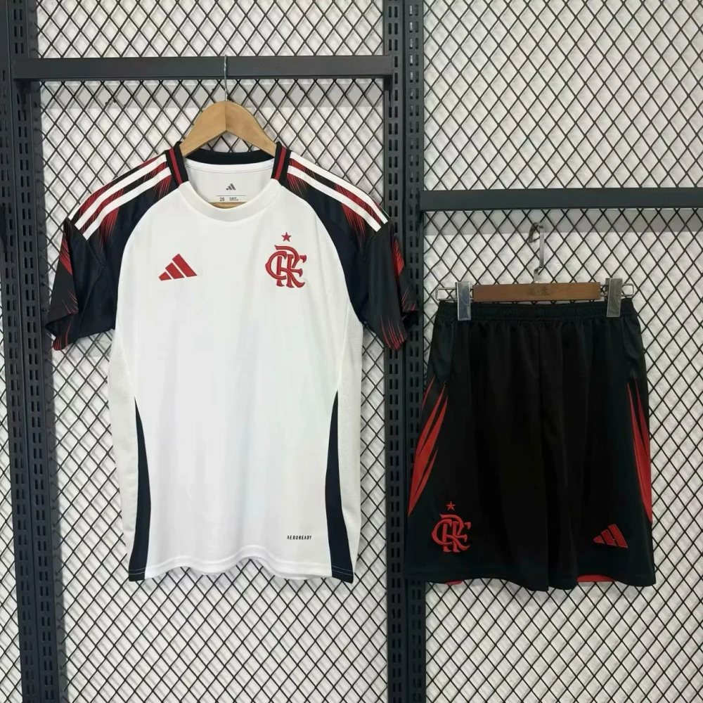 Kids  25/26 Flamengo away Soccer Jersey