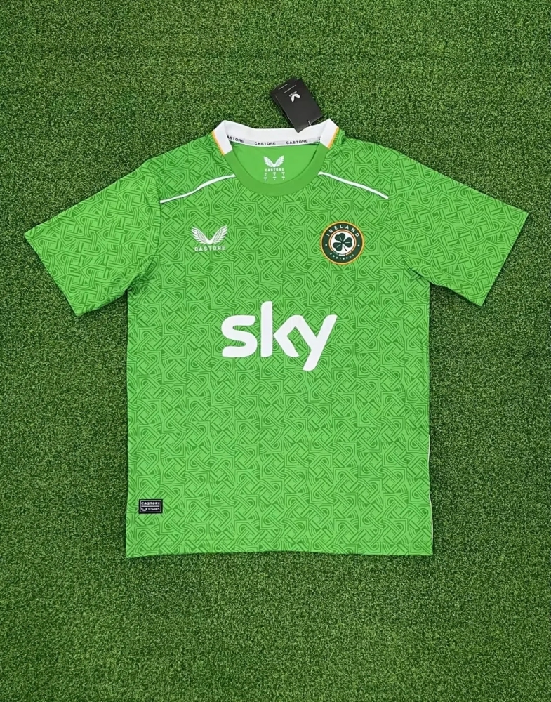 European Cup national team Ireland 2024 Home green soccer jersey