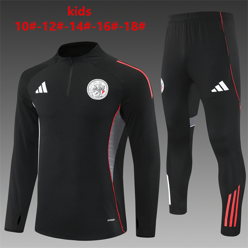 Kids Ajax White/Black 2526 training suit