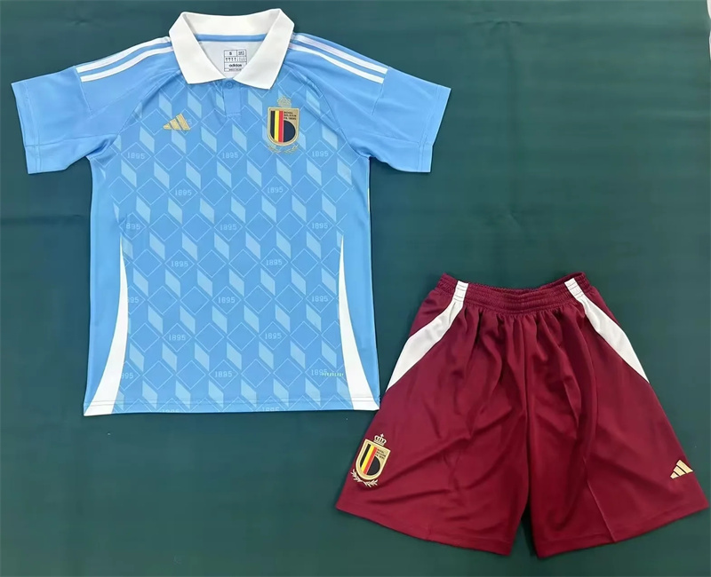 Adult Belgium 2024 Home  Away Short-sleeved Soccer Kit