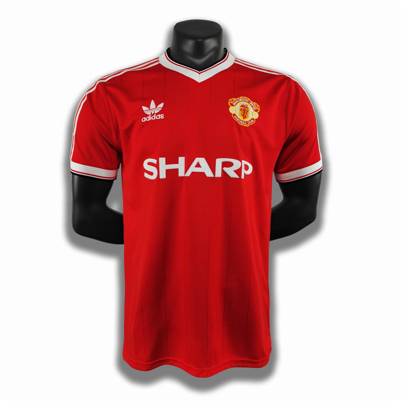 Adult 1984 Manchester United home Soccer Retro Jersey