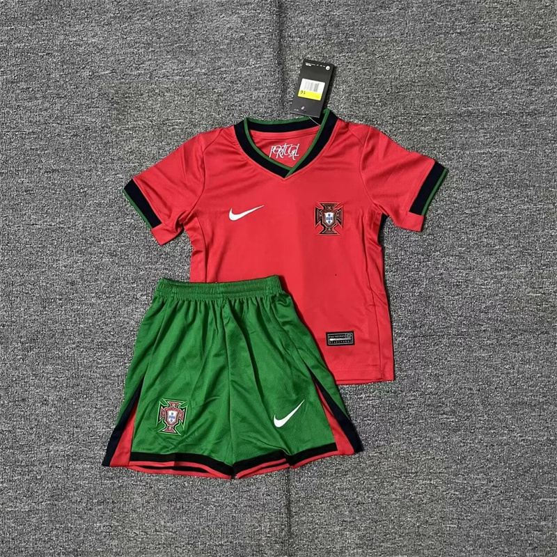 Kids  Portugal away and home  24/25 Soccer Jersey