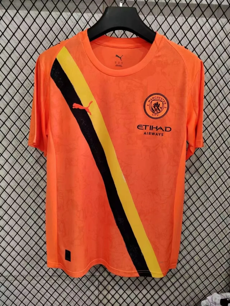 2025-2026 Manchester City keeper orange S-2XL