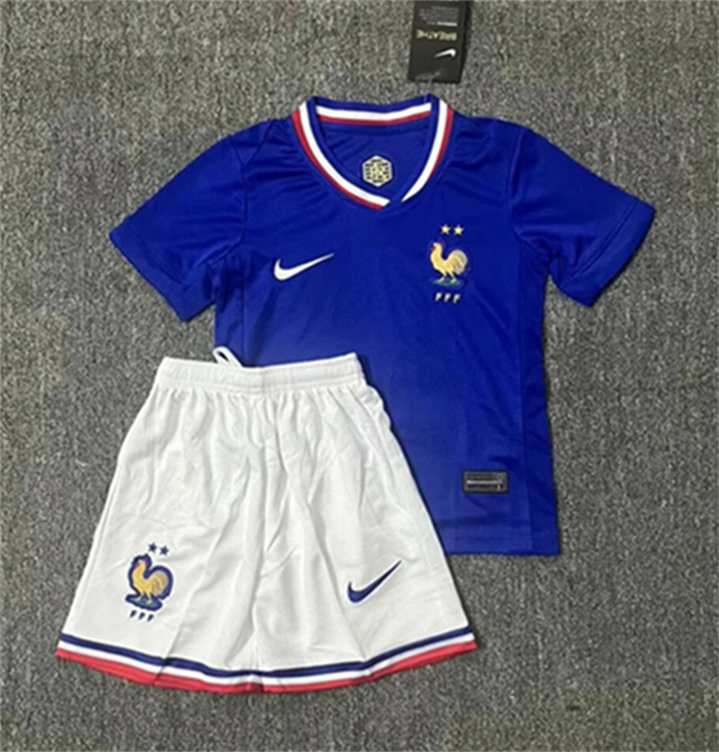 Kids France  Home and away    24/25 Soccer Jersey