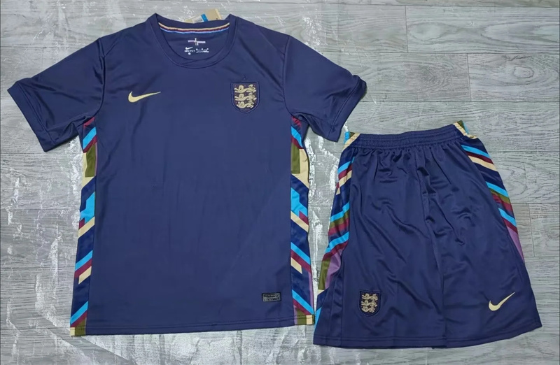 Adult England 2024 Home  Away Short-sleeved Soccer Kit