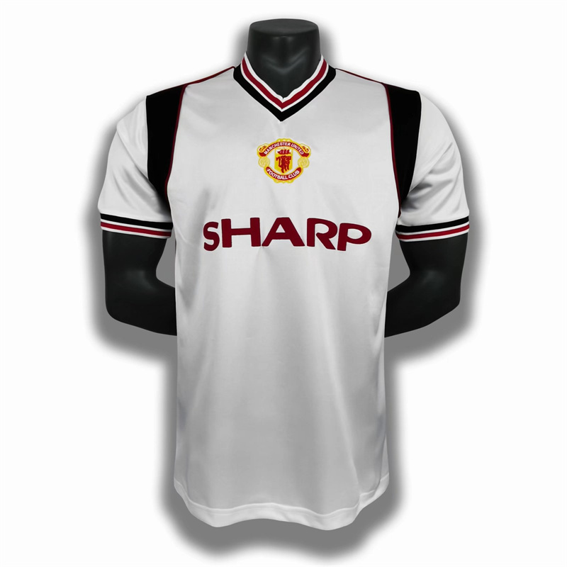 Adult 1985 Manchester United  away Soccer Retro Jersey