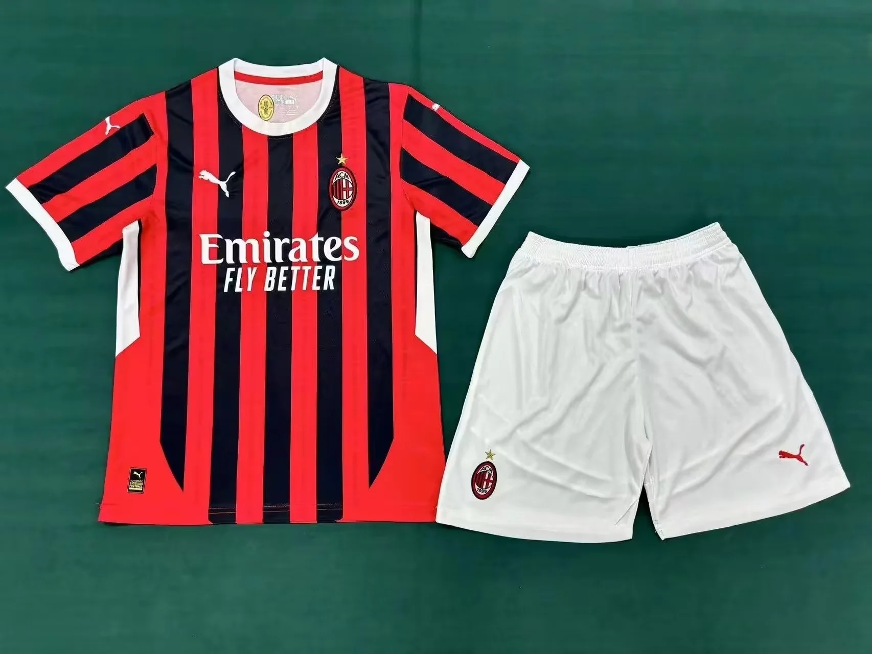 Adult Kit   AC Milan    24/25 Home Away Red White Soccer Jersey
