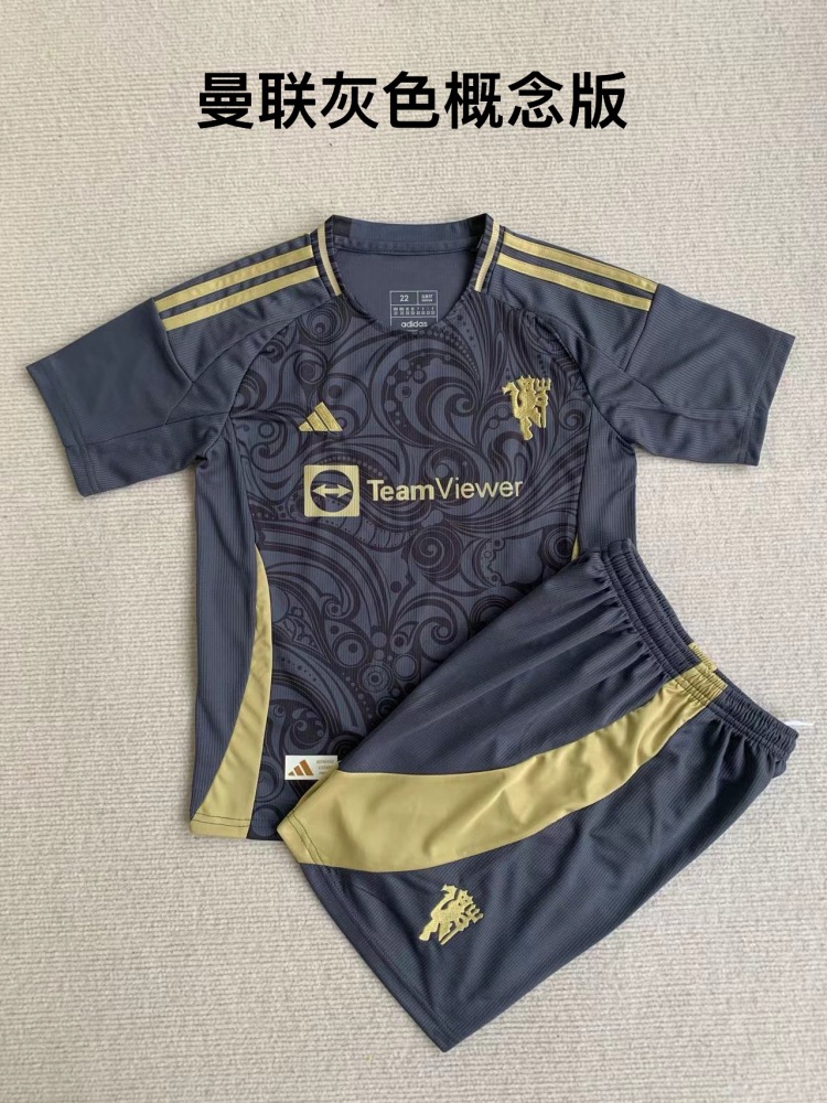 Adult  Manchester United Concept edition and Away 24/25  Short-sleeved Soccer Kit