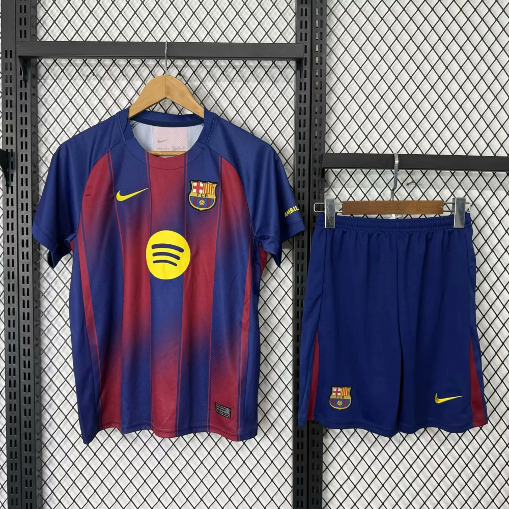 Kids 25/26 Barcelona Home Away Goalkeeper Special Edition Soccer Jersey