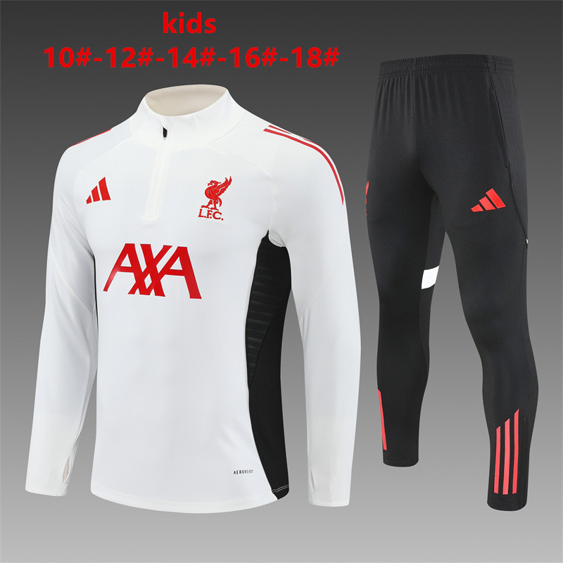 Kids 2425 Liverpool [Player Edition] training suit | White | C14012