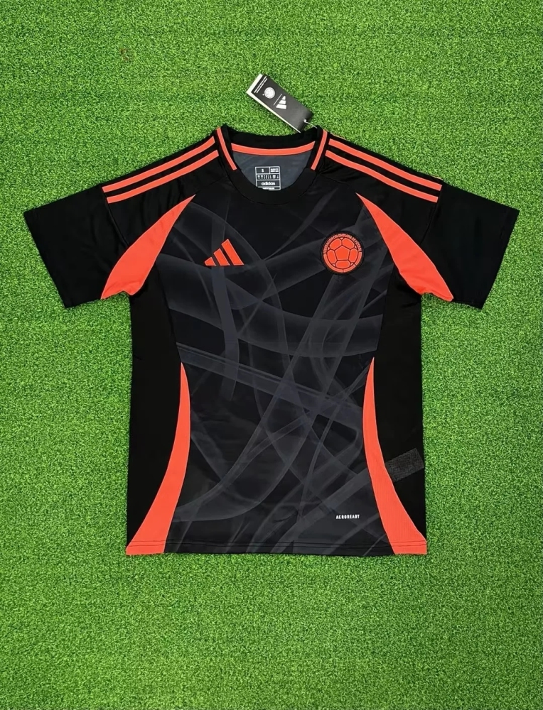 European Cup National Team Colombia 2024 Home Away black yellow Soccer Jersey