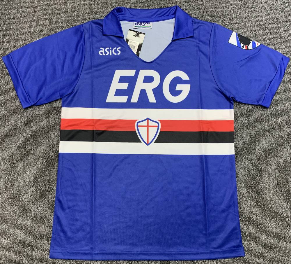 1990-91 Sampdoria Home jersey | short-sleeved | [Retro Edition] | 811