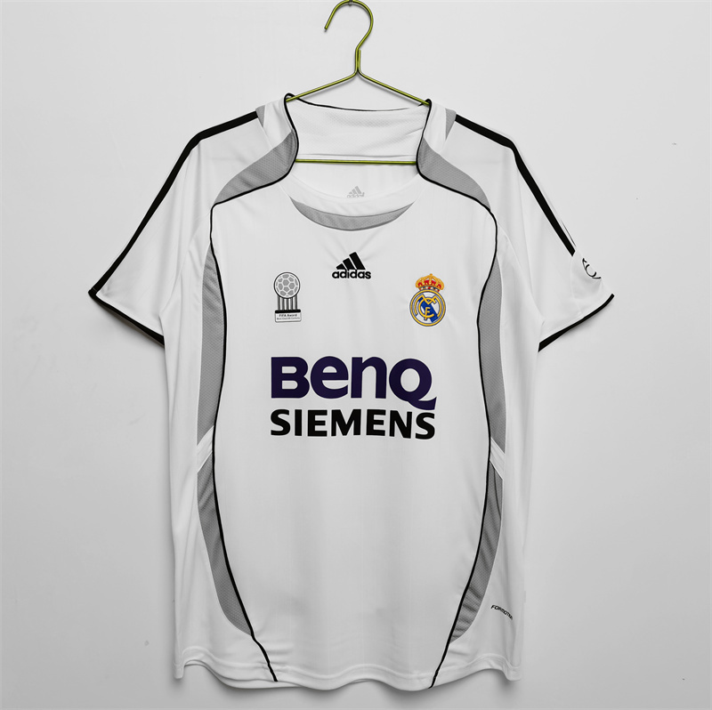 Adult Real Madrid 2006-07 home and  away  Soccer Retro Jersey