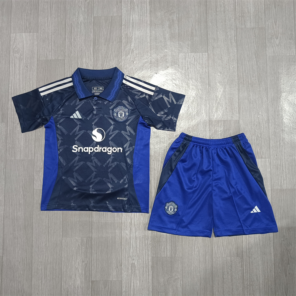 Kids Manchester United Away 24/25 Soccer Jersey
