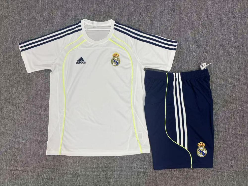 Kids Real Madrid white [retro version] 2526 training suit | short-sleeved | C14012