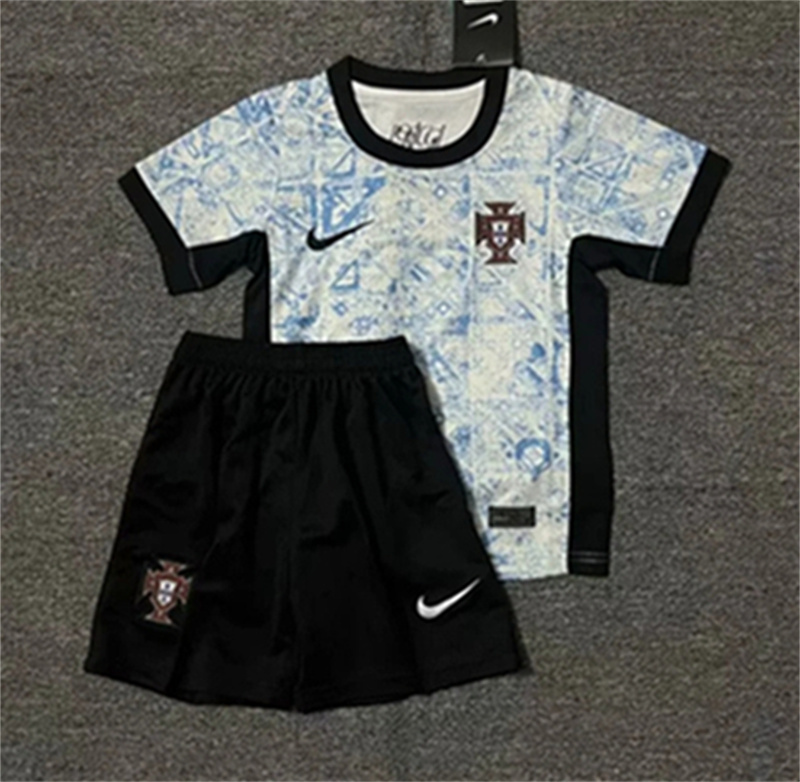 Kids  Portugal away and home  24/25 Soccer Jersey