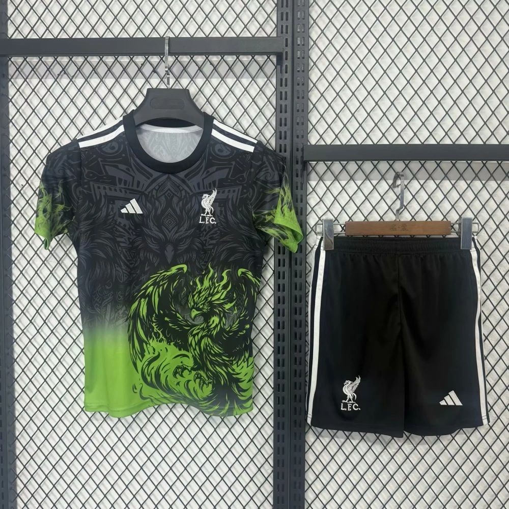 Kids  25/26 Liverpool Home Soccer Jersey