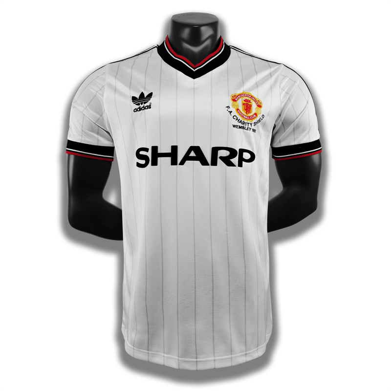 Adult 1983 Manchester United Away Soccer Retro Jersey