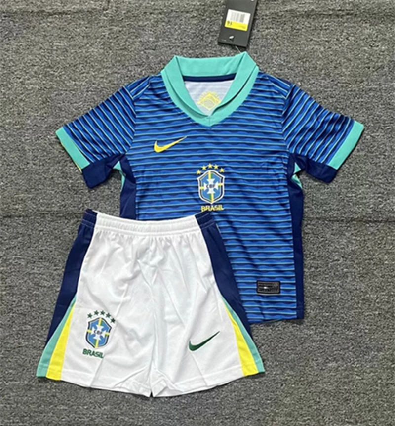 Kids Brazil  Home and Away  24/25 Soccer Jersey
