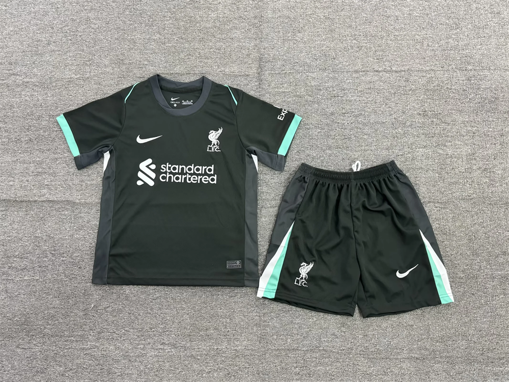 Kids Liverpool 24/25 Home Away  Soccer Jersey