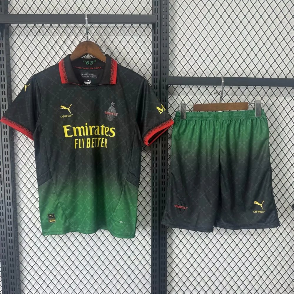 Kids  25/26 AC Milan Home Away Third Away  Soccer Jersey