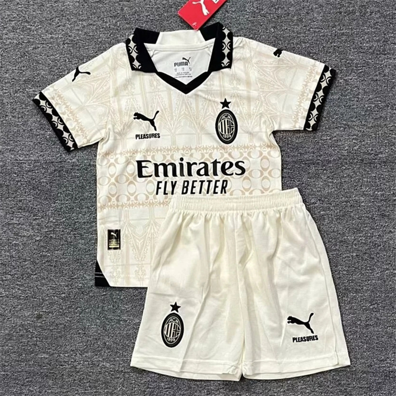 Kids AC Milan Third and Fourth Away 24/25 Soccer Jersey