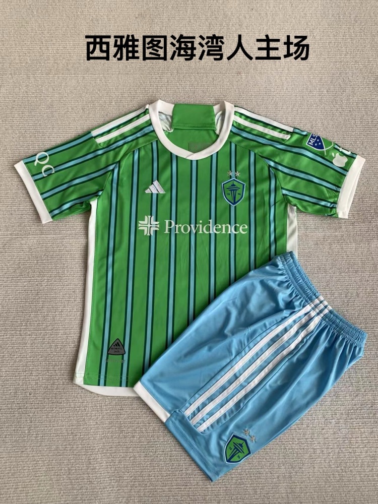 Adult  Seattle Sounders Home 24/25  Short-sleeved Soccer Kit