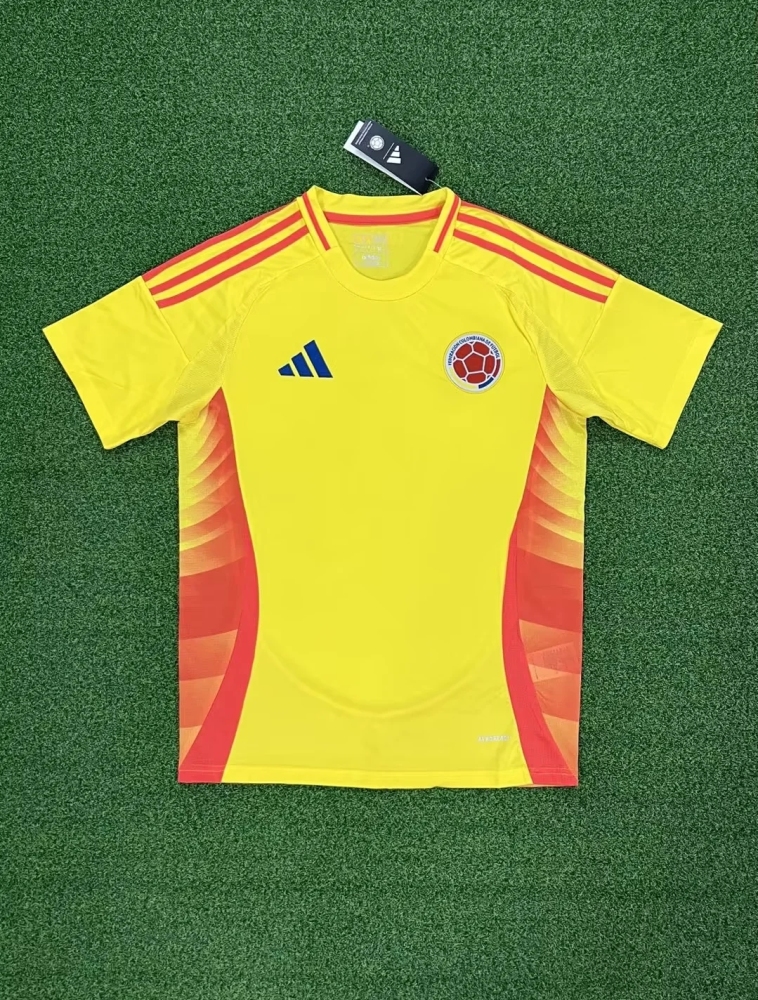 European Cup National Team Colombia 2024 Home Away black yellow Soccer Jersey