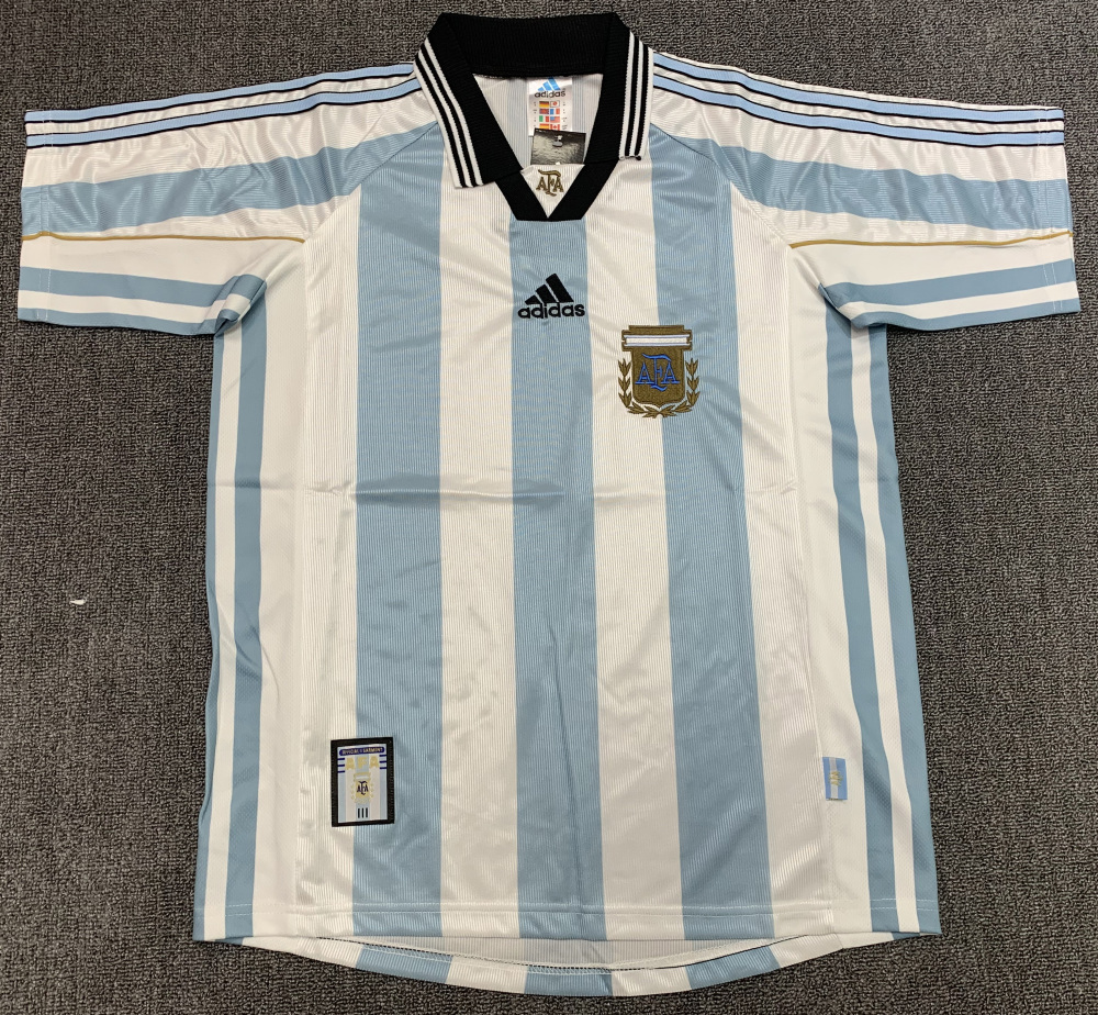 1998 Argentina Home Kit | short-sleeved | [Retro Edition] | 811