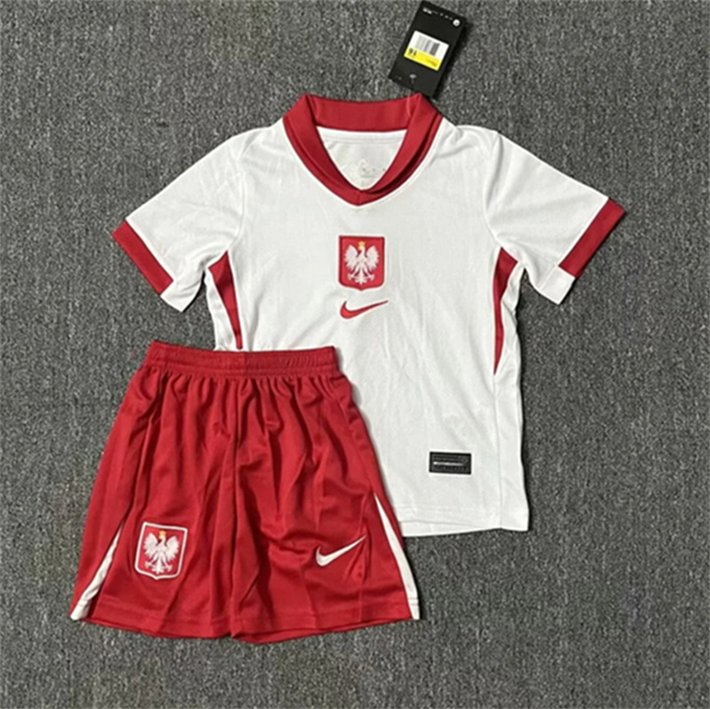 Kids Poland Hom   24/25 Soccer Jersey