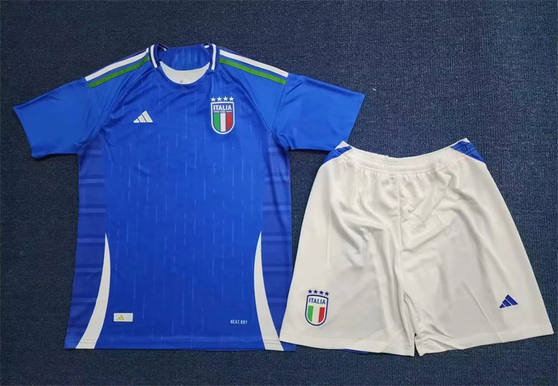 Adult Italy 2024 Home  Away Short-sleeved Soccer Kit
