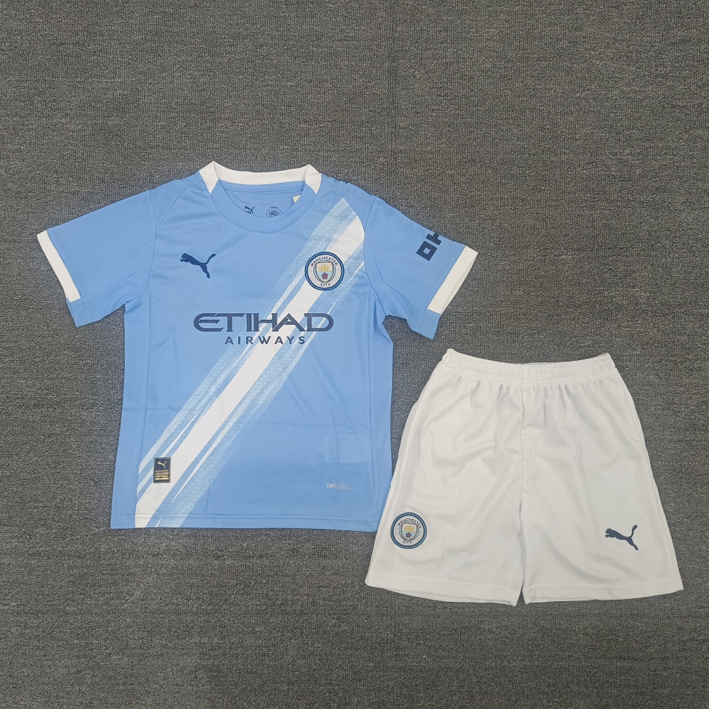 Kids 25/26 Manchester Cityhome away third away Soccer Jersey